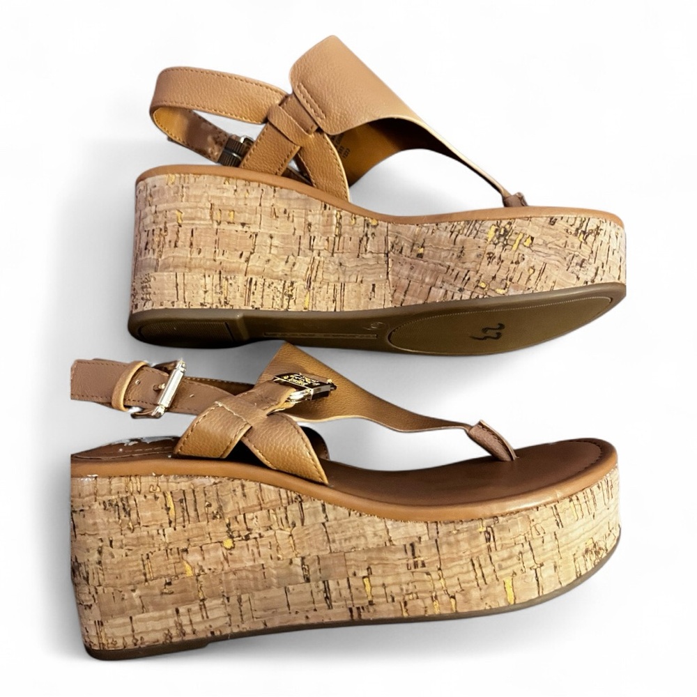 Tommy Hilfinger Tan Leather Sandals - Picture 4 of 6